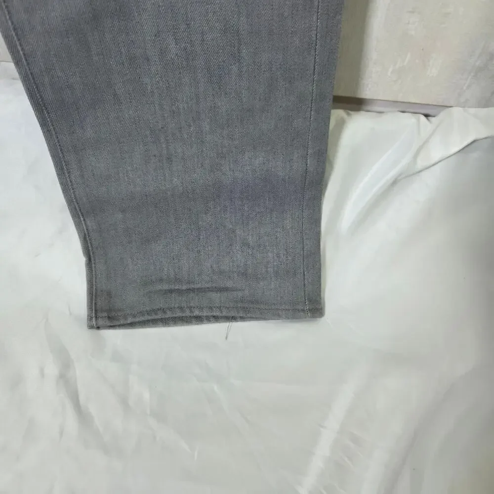 Levis 501 Jeans Mens 36x36 Gray Denim Straight Regular Fit Button Fly Classic